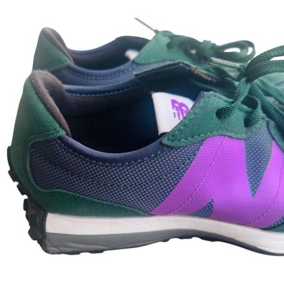 New Balance 327 Youth's Size 6 Nightwatch Green Violet Athletic Shoes - Picture 3 of 13
